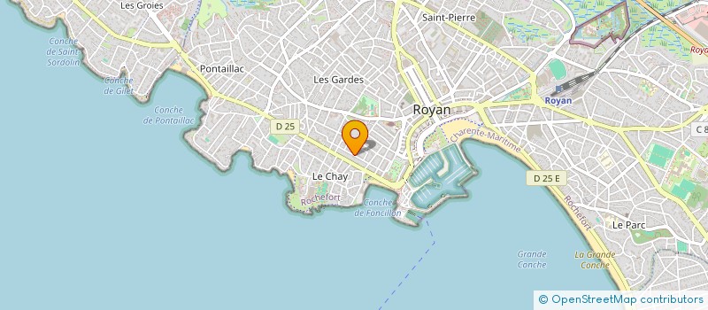 localisation de l'entreprise SCI JBS  ROYAN