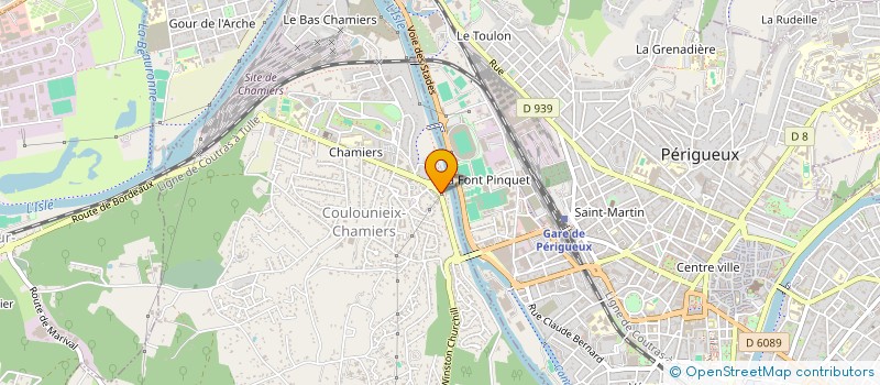 localisation de l'entreprise SCI JBSM  COULOUNIEIX-CHAMIERS