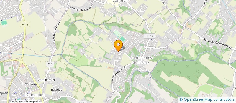 localisation de l'entreprise SCI JBSS23  SAINT-GENIES-BELLEVUE