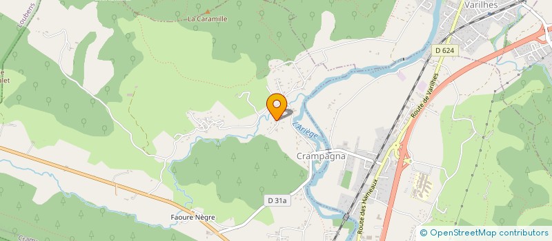 localisation de l'entreprise SCI JBV à CRAMPAGNA