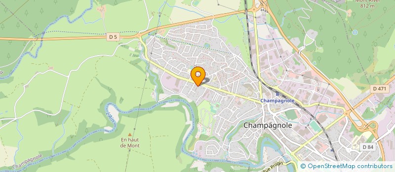 localisation de l'entreprise SCI JC  CHAMPAGNOLE