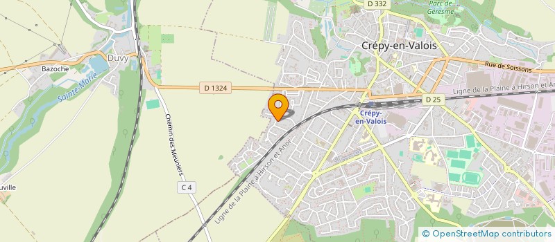 localisation de l'entreprise SCI JC  CREPY-EN-VALOIS