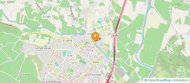 localisation de l'entreprise SCI JC  PEZENAS