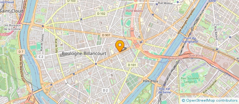 localisation de l'entreprise SCI JC CAZENAVE à BOULOGNE-BILLANCOURT