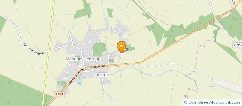 localisation de l'entreprise SCI JC CITYZEN  MONTIGNY-LENCOUP
