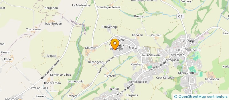 localisation de l'entreprise SCI JC DEREDEC  LOCMARIA-PLOUZANE