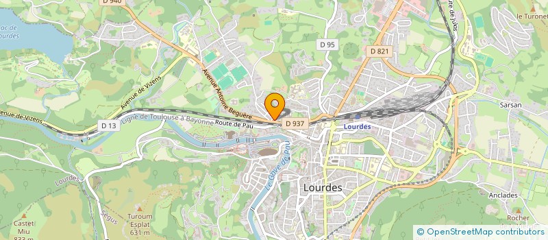 localisation de l'entreprise SCI JC DIANA  LOURDES