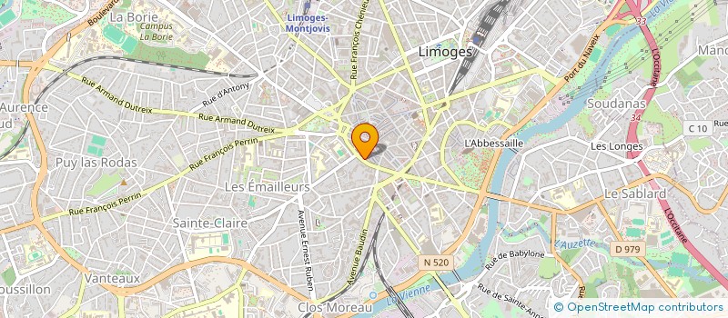 localisation de l'entreprise SCI JC DOM à LIMOGES