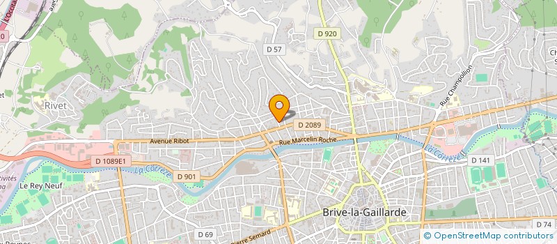 localisation de l'entreprise SCI JC MAG  BRIVE-LA-GAILLARDE