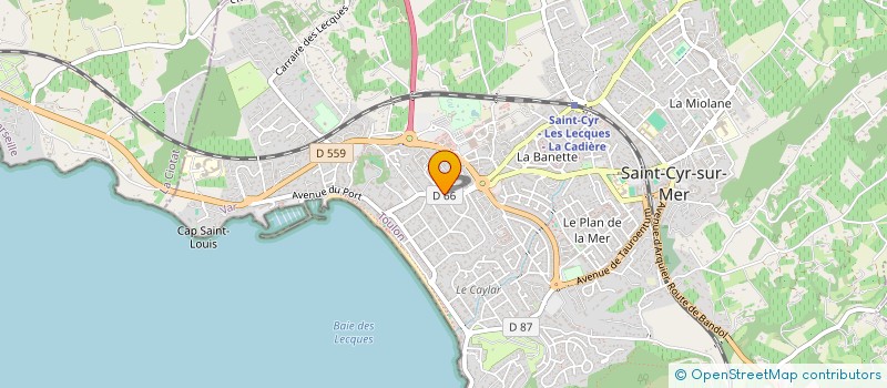 localisation de l'entreprise SCI JC RESIDENCE à SAINT-CYR-SUR-MER
