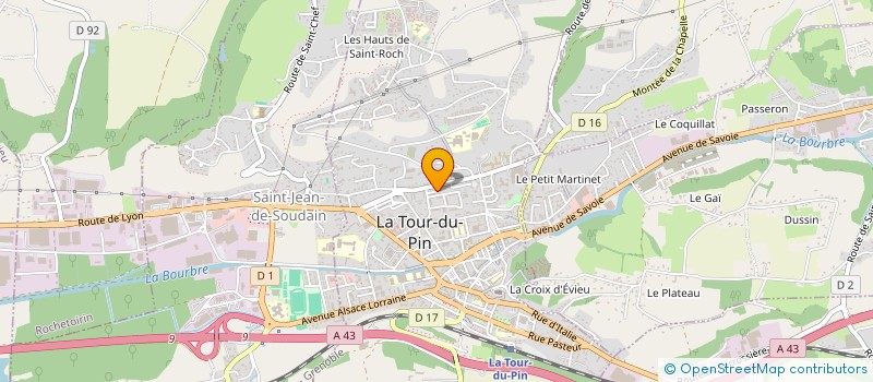 localisation de l'entreprise SCI JC-X.A.T  LA TOUR-DU-PIN