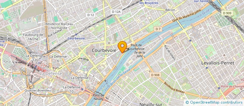 localisation de l'entreprise SCI JC2AG à COURBEVOIE