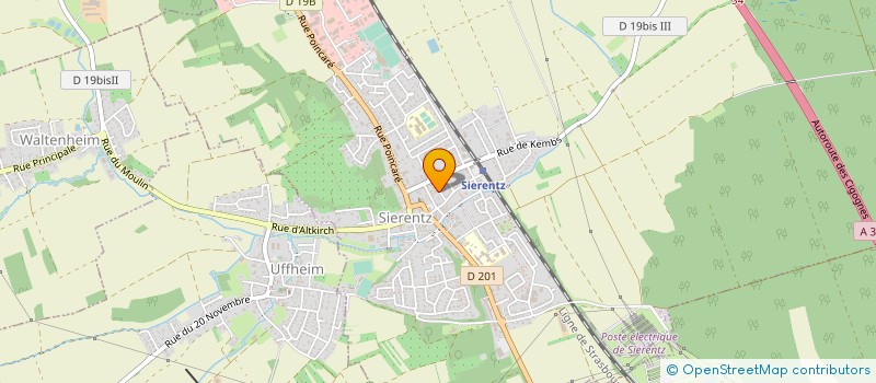 localisation de l'entreprise SCI JC2D  STETTEN