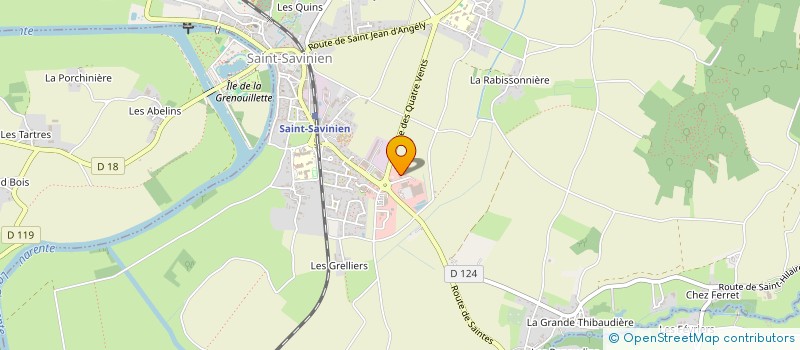 localisation de l'entreprise SCI JC2P  SAINT-SAVINIEN