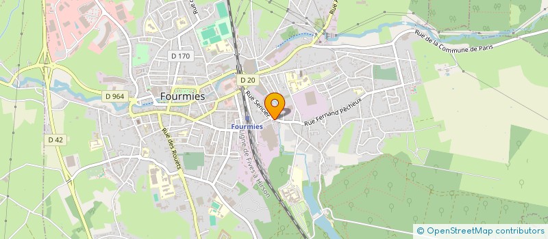 localisation de l'entreprise SCI JCA  FOURMIES