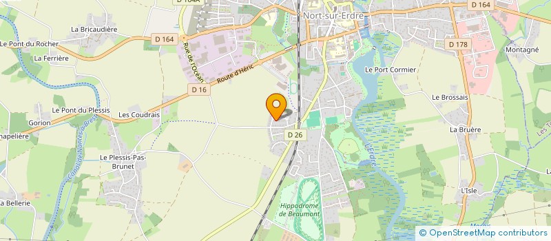 localisation de l'entreprise SCI JCA  NORT-SUR-ERDRE