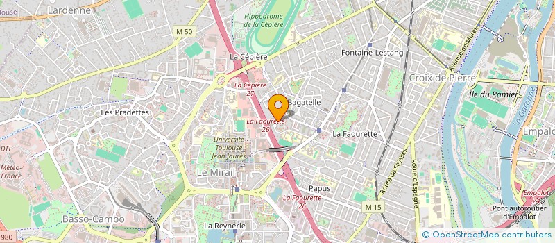 localisation de l'entreprise SCI JCA à TOULOUSE