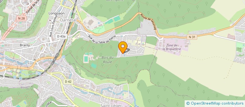 localisation de l'entreprise SCI JCA  DARNETAL