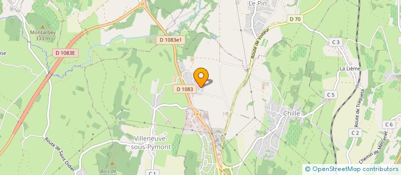 localisation de l'entreprise SCI JCAD  VILLENEUVE-SOUS-PYMONT