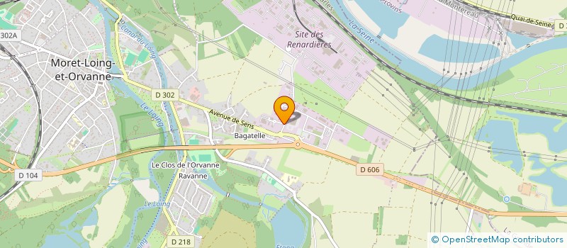 localisation de l'entreprise SCI JCAF  MORET-LOING-ET-ORVANNE