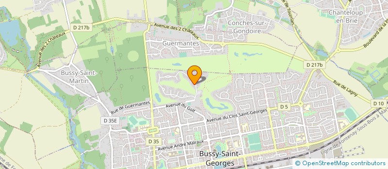 localisation de l'entreprise SCI JCAG  BUSSY-SAINT-GEORGES