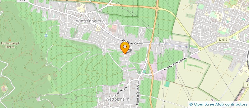 localisation de l'entreprise SCI JCB  WINTZENHEIM