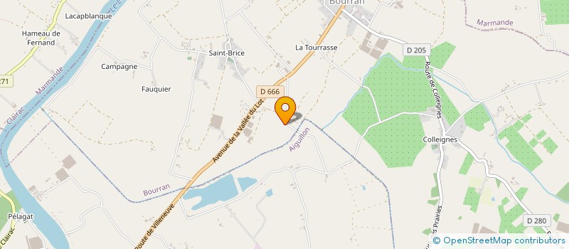 localisation de l'entreprise SCI JCB  BOURRAN