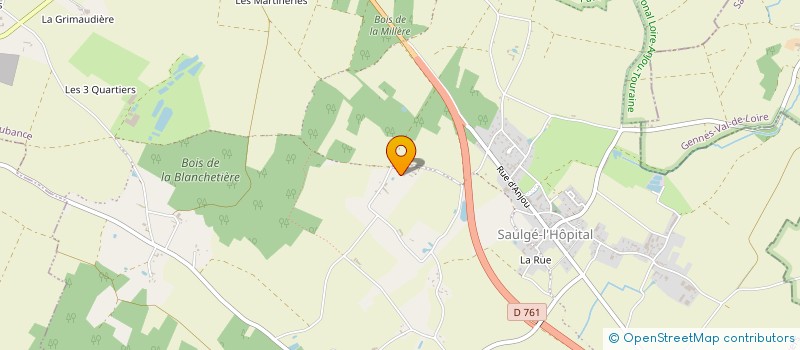 localisation de l'entreprise SCI JCB  BRISSAC LOIRE AUBANCE