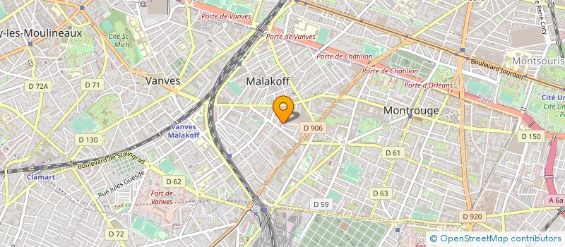 localisation de l'entreprise SCI JCBR  MALAKOFF