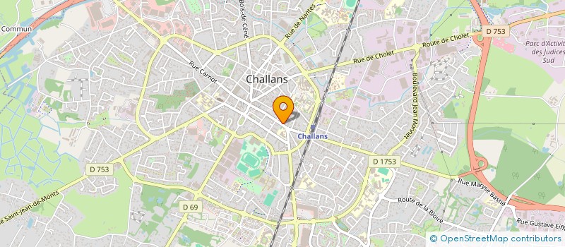 localisation de l'entreprise SCI JCBV à CHALLANS