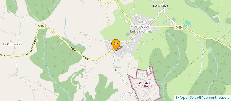 localisation de l'entreprise SCI JCC  MONTREDON-LABESSONNIE