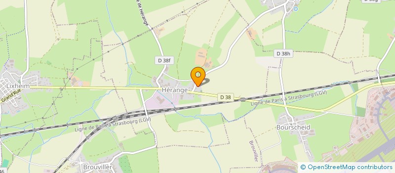 localisation de l'entreprise SCI JCC  HERANGE