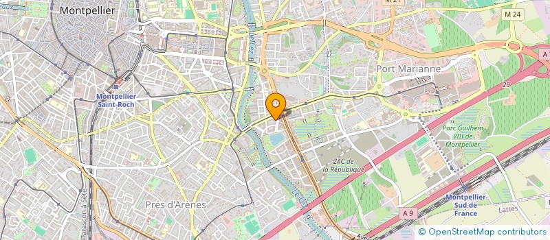 localisation de l'entreprise SCI JCC2R à MONTPELLIER