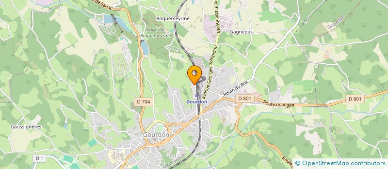 localisation de l'entreprise SCI JCCES  GOURDON