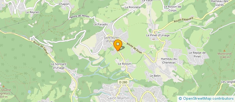 localisation de l'entreprise SCI  JCD  SAINT-ISMIER