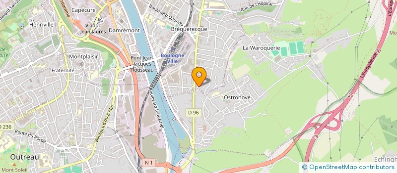 localisation de l'entreprise SCI JCD  BOULOGNE-SUR-MER