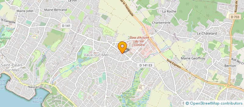 localisation de l'entreprise SCI JCD  VAUX-SUR-MER