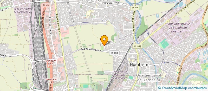 localisation de l'entreprise SCI JCD  HNHEIM