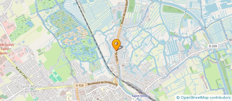 localisation de l'entreprise SCI JCD AUDOMAROIS  SAINT-OMER