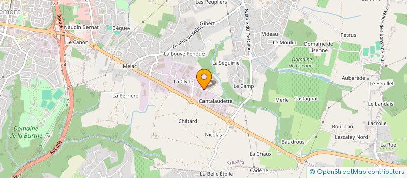 localisation de l'entreprise SCI JCDA  TRESSES