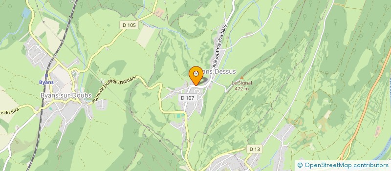 localisation de l'entreprise SCI JCDG  ABBANS-DESSUS