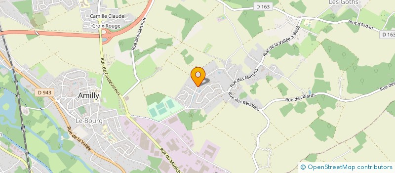 localisation de l'entreprise SCI JCDS  AMILLY