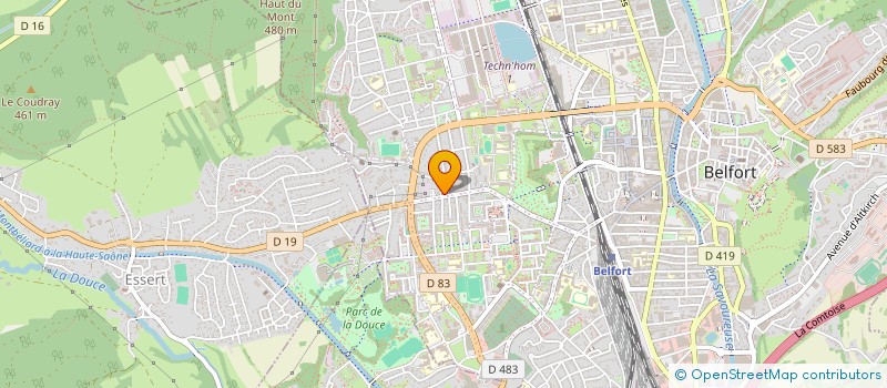 localisation de l'entreprise SCI JCF à BELFORT