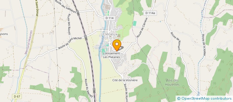 localisation de l'entreprise SCI JCG  CLERIEUX