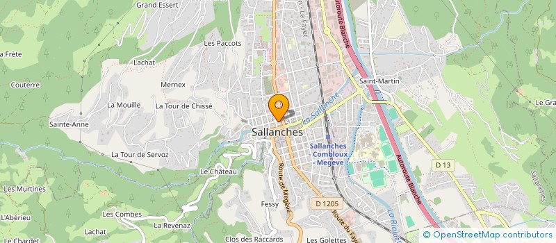 localisation de l'entreprise SCI JCG IMMO à SALLANCHES