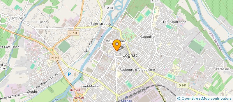 localisation de l'entreprise SCI JCH PAGEOT à COGNAC