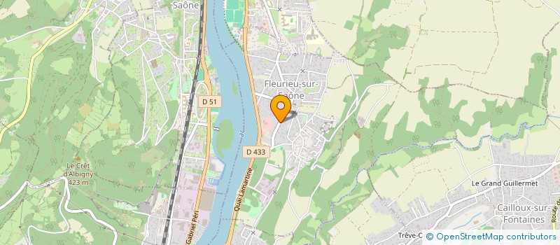 localisation de l'entreprise SCI JCI  FLEURIEU-SUR-SAONE