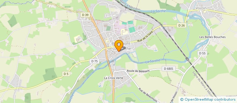 localisation de l'entreprise SCI JCI  BEAUMONT-SUR-SARTHE