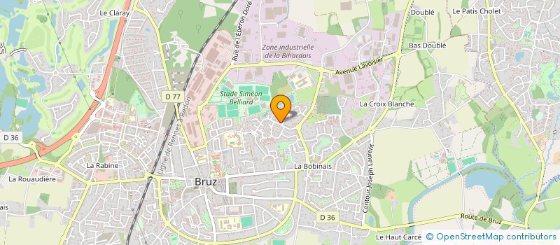 localisation de l'entreprise SCI JCID IMMO  BRUZ