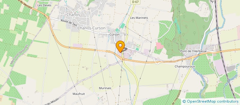 localisation de l'entreprise SCI JCJ  CHANOS-CURSON